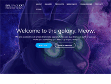 Tablet Screenshot of evilspacecat.com
